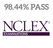 98.44 percent of first-time test takers from Aultman College passed the NCLEX