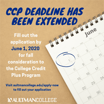 College Credit Plus Deadline extended